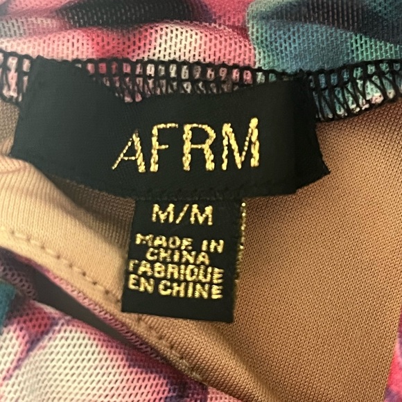 AFRM open back multicolor sleaveless mockneck dress size M - Picture 6 of 14